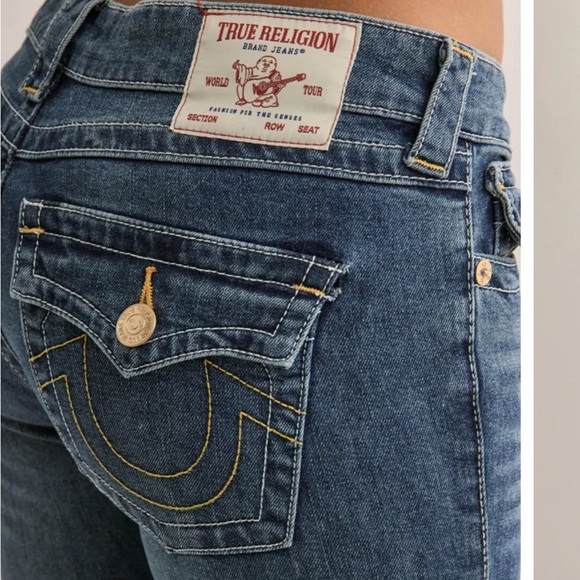 TRUE RELIGION NWT JOEY LOW RISE
FLARE JEANS Sz.28 MSRP $239 - Picture 6 of 14